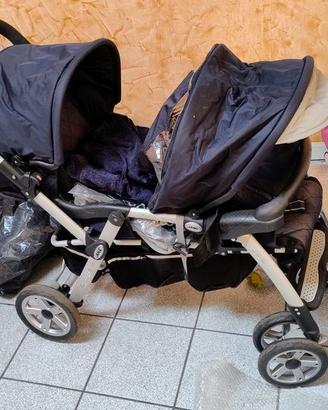 Passeggino Gemellare Janè Twintwo con 2 Matrix