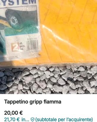 tappetini gripp  ideali per camper della fiamma 