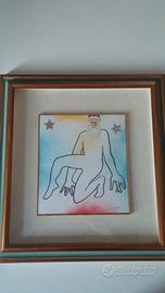 E. Baj e M. Kostabi - opera "IMPRONTA"