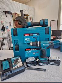 KIT MAKITA SMERIGLIATRICE + AVVITATORE