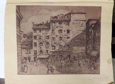 Litografia originale Santo Lucas