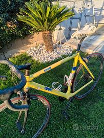 Bici corsa look carbonio TG M