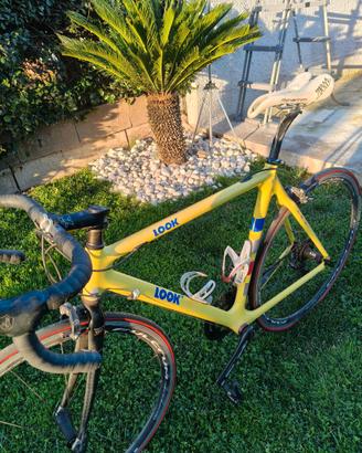 Bici corsa look carbonio TG M