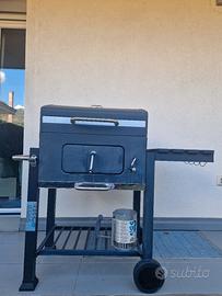Barbeque a carbone con coperchio 