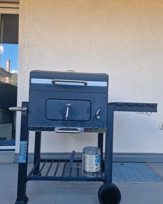 Barbeque a carbone con coperchio 