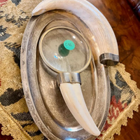 GUCCIintrovabileSETscrivaniaARGENTATOinOSSOanni'60