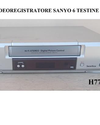 Vidoregistratore VHS 6 testine    Sanyo H772EV