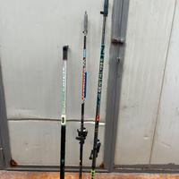 Canne da pesca stock