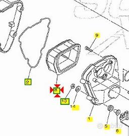 Filtro aria Yamaha XVS Midnight 1300 3D8144510000