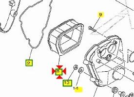 Filtro aria Yamaha XVS Midnight 1300 3D8144510000