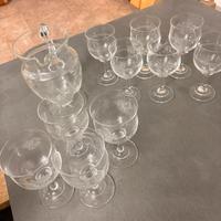 Servizio vintage in cristallo inciso