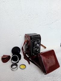 Rolleiflex biottica medio formato con obbiettivo