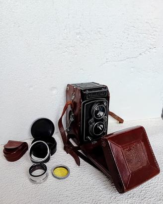 Rolleiflex biottica medio formato con obbiettivo