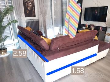 divano letto con penisola 
