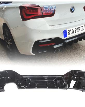 DIFFUSORE BMW F20 LCI 15- LOOK COMPETITION NERO LU