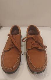 Scarpe donna mocassino camoscio artigianato Italia