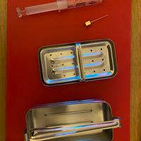 Kit siringa punture in acciao Vintage