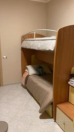 Letto a castello in legno
