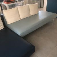 DIVANO IN PELLE LAGO 3 POSTI + CHAISE LONGUE