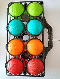Set 8 bocce in plastica Frabar con cestello
