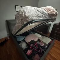 Letto matrimoniale a cassetto