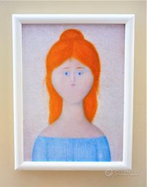 Quadro Berenice di Antonio Bueno con cornice