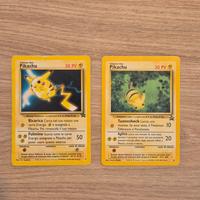 2 Carte Pokémon di Pikachu promo n. 4 e 27