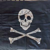 Bandiera Pirata 90x150 teschio e ossa incrociate