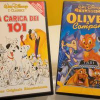 VHS Disney - La carica dei 101 e Oliver & Company 