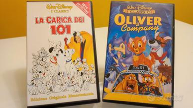 VHS Disney - La carica dei 101 e Oliver & Company 