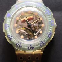 Swatch Scuba Jellybubble 200 Oro Verde
