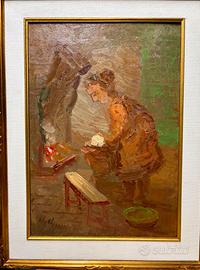 Quadro Guido Guidi - Donna al Camino