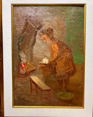 Quadro Guido Guidi - Donna al Camino