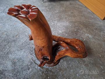 legno intagliato vintage