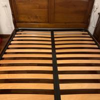 Struttura letto legno massello