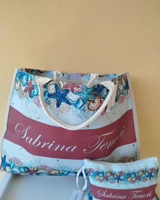 Set Mare Borsa Juta 56x42 cm e Bustina Beauty