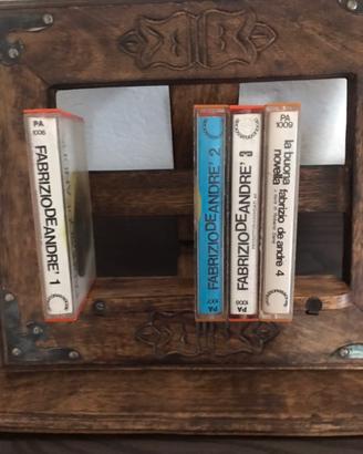 Fabrizio De Andre’ 3 audiocassette originali