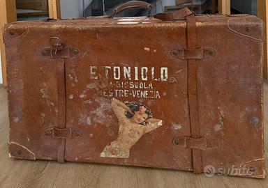 Valigia in cuoio vintage