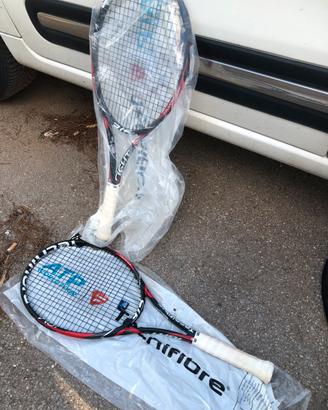 Racchette tennis marca tecnofibre nuove e 2 usate