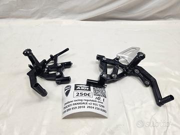 COPPIA PEDANE RACING REGOLABILI OME DUCATI PANIGAL