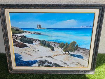 quadro Stintino spiaggia la Pelosa