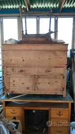 Madia in legno antica con cassetto