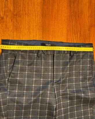 Liu Jo Pantalone Elegante a Quadri Taglia 50 Donna