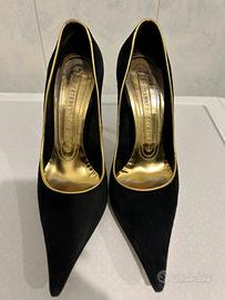 Décolleté nero scamosciato Gianmarco Lorenzi.