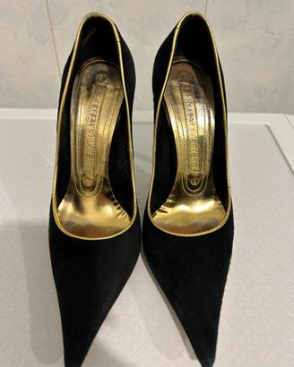 Décolleté nero scamosciato Gianmarco Lorenzi.