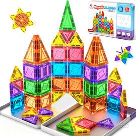 Mini Costruzioni Magnetiche, giochi Bambini 54pz