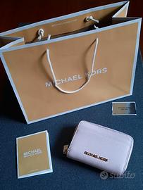 portafoglio Michael Kors, tre scomparti. Rosa