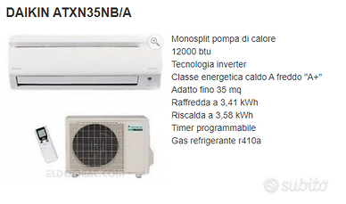 Condizionatore DAIKIN  ATXN35NB