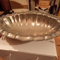 Centro tavolo in peltro