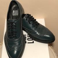 Scarpe pelle derby francesine NUOVE BIBI LOU 40
